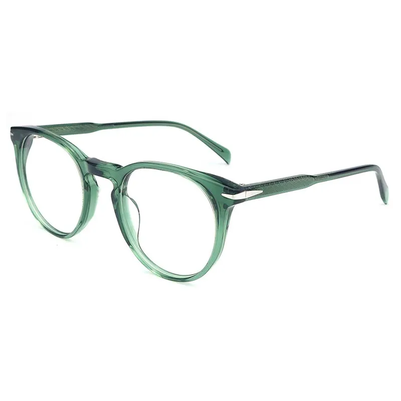 Boston-style round eyeglass frames