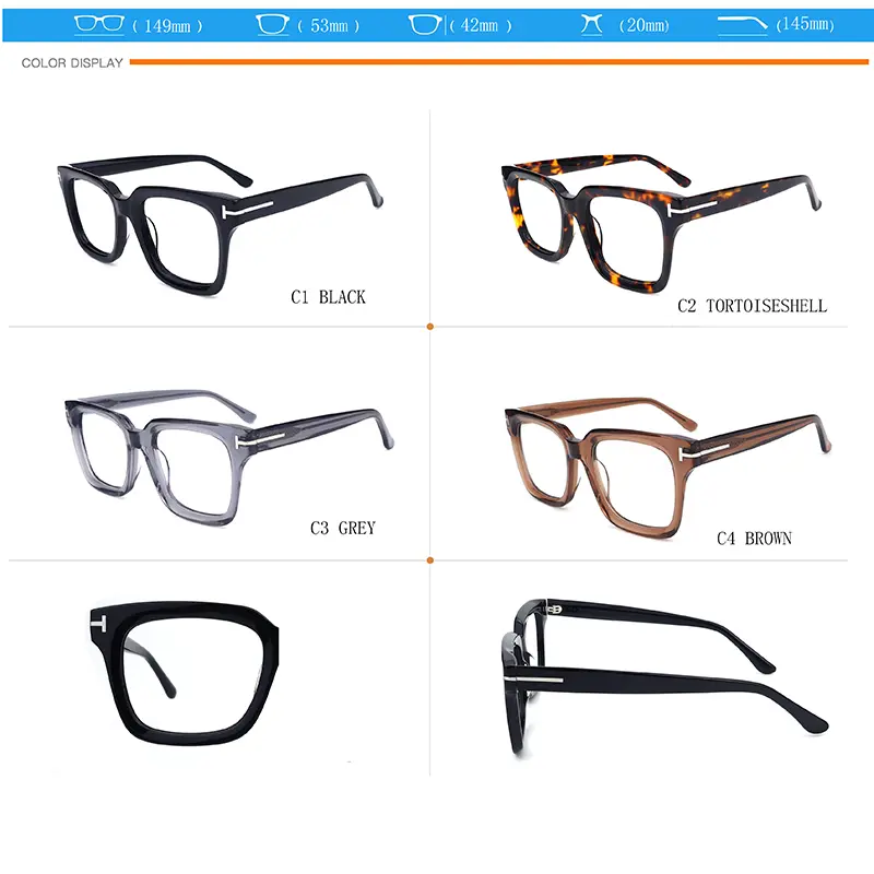 Tomford rectangle prescription eyeglasses square spectacle frames sunglasses for man and women -Wenzhou eyewear wholesaler factory (26)