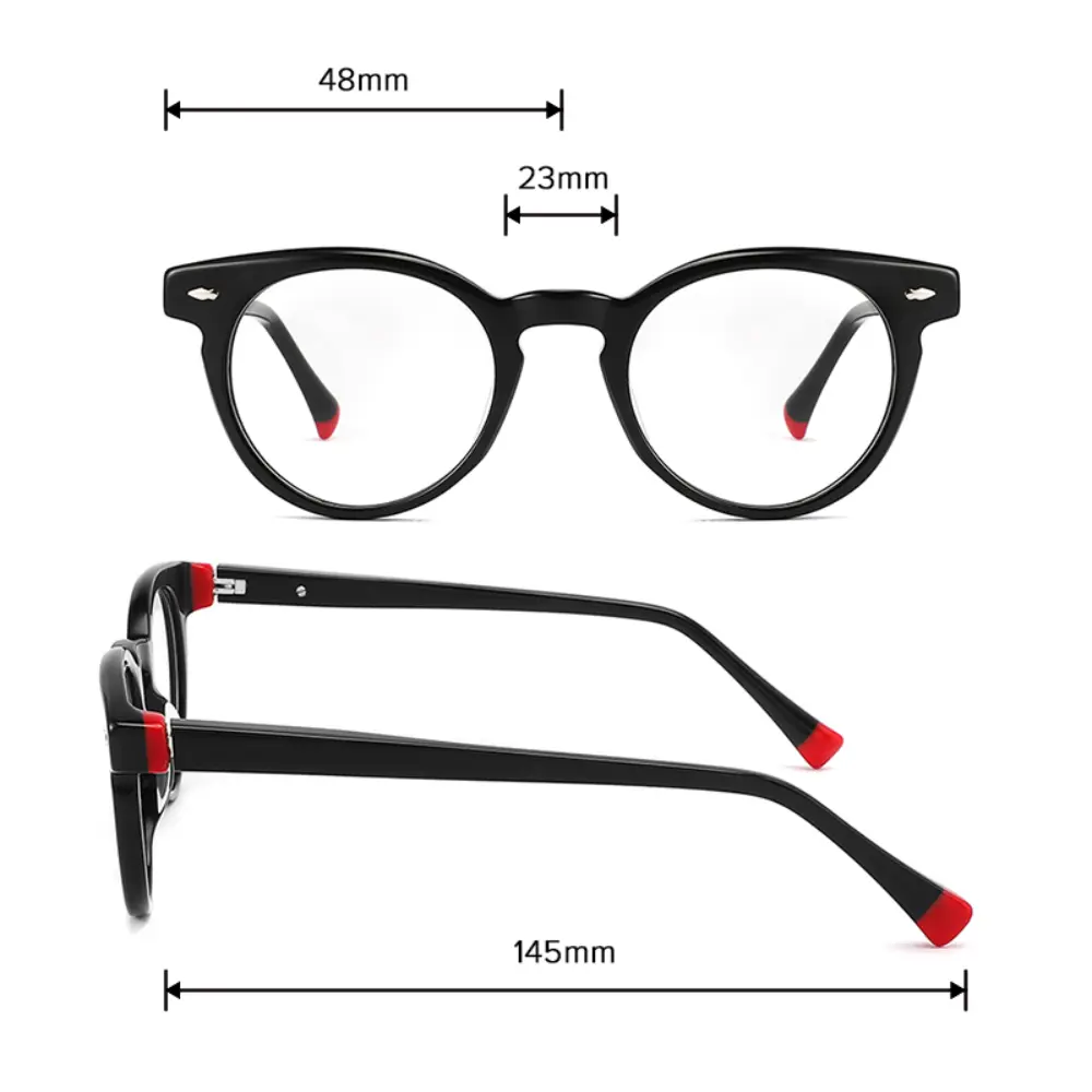 YX240692 female and male round cat eye eyeglasses circle spectacle frames for men and women - Wenzhou eyewear wholesale manufacturer (3)