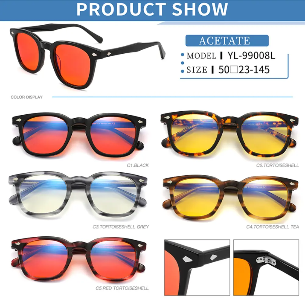 YX240825 blue light glasses female and male round cat eye eyeglasses spectacle square rectangle frames for men and women Wenzhouframe OEM ODM manufacturers eyewear frame company ( (3)