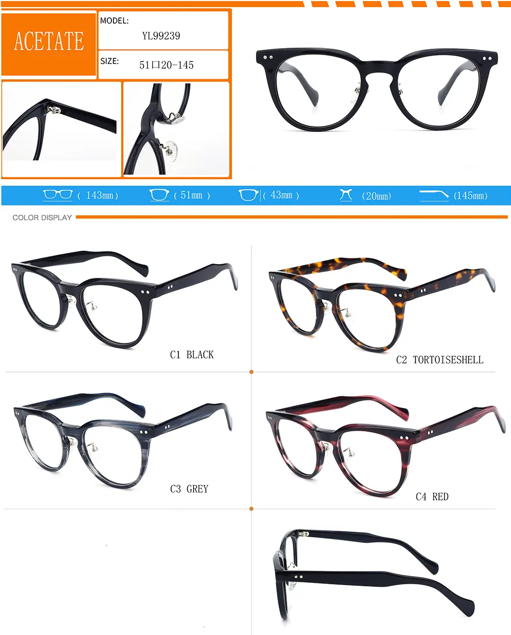 female and male round cat eye eyeglasses circle spectacle frames for men and women - Wenzhou eyewear wholesale manufacturer (19)